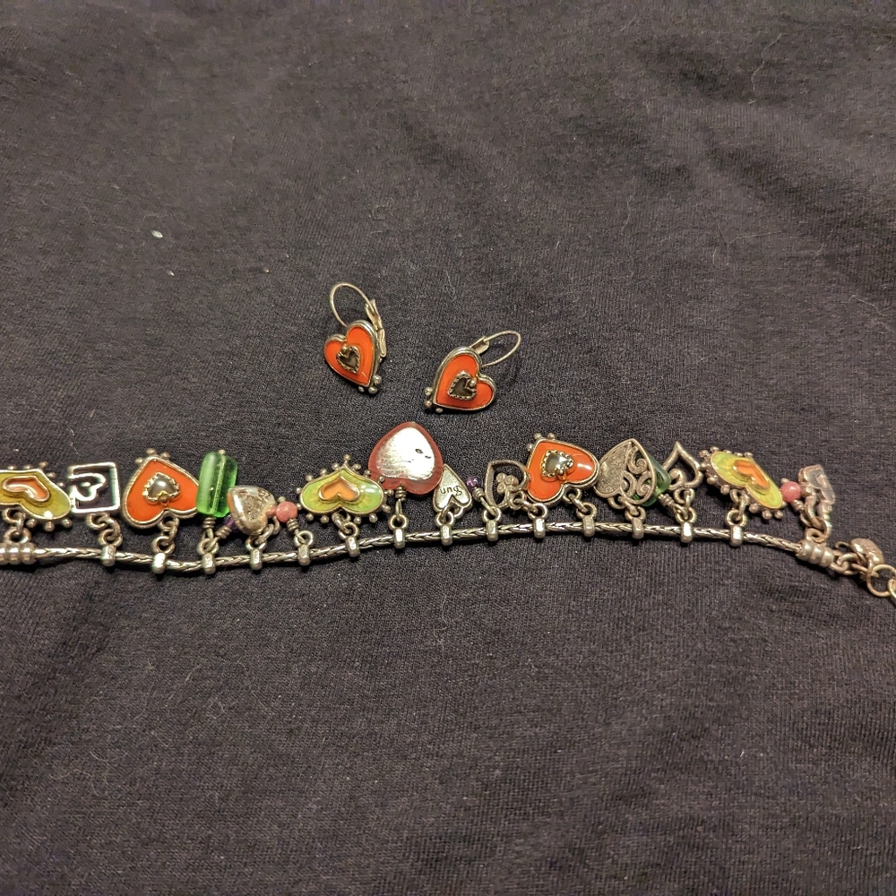 Brighton bracelet and earrings